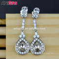 New style White gold plating Cubic Zirconia Diamond Luxury Earrings